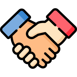 Image of two hands shaking hands